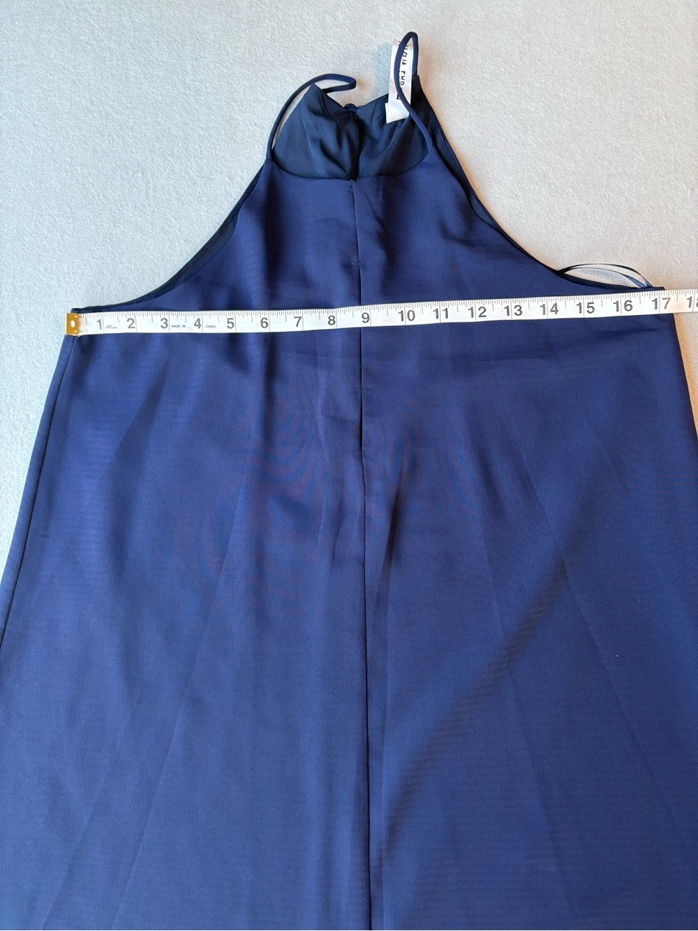 Lord & Taylor Design Lab Swing Navy Halter Mini Dress Sz S - Picture 8 of 9